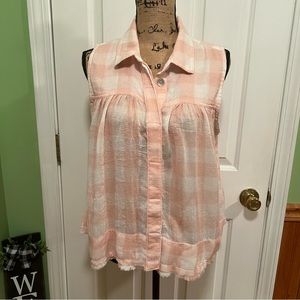 Free People Hey There Sunrise Button Down